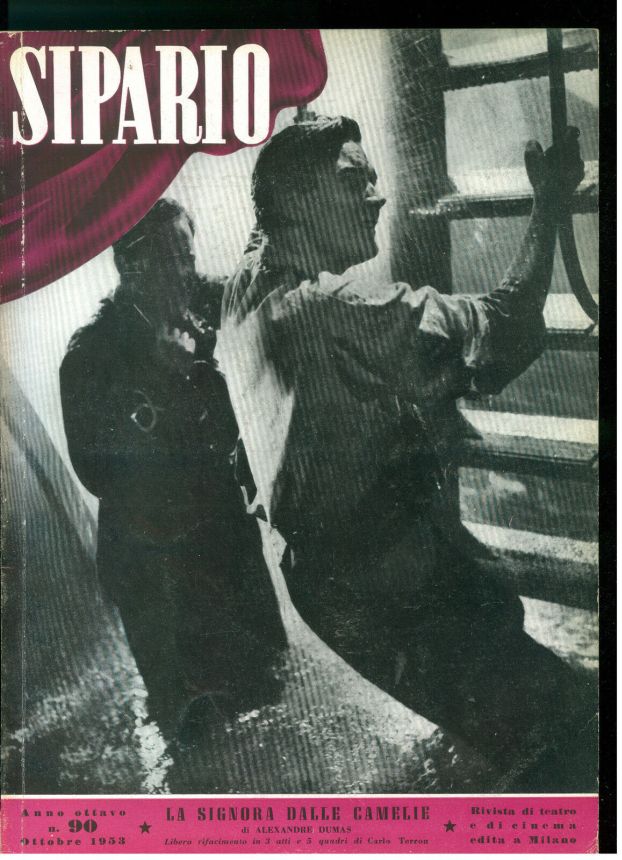 SIPARIO magazine side cover Issue 90 October 1953